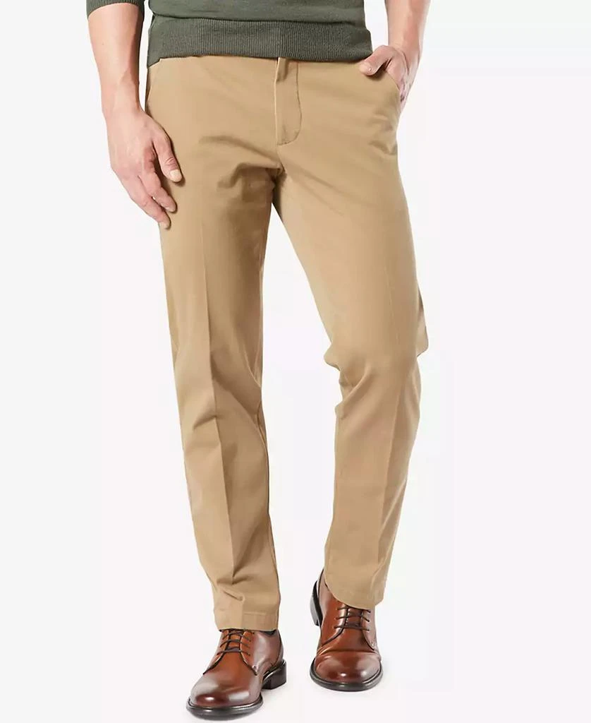 Dockers Men's Workday Smart 360 Flex Straight Fit Khaki Stretch Pants 1