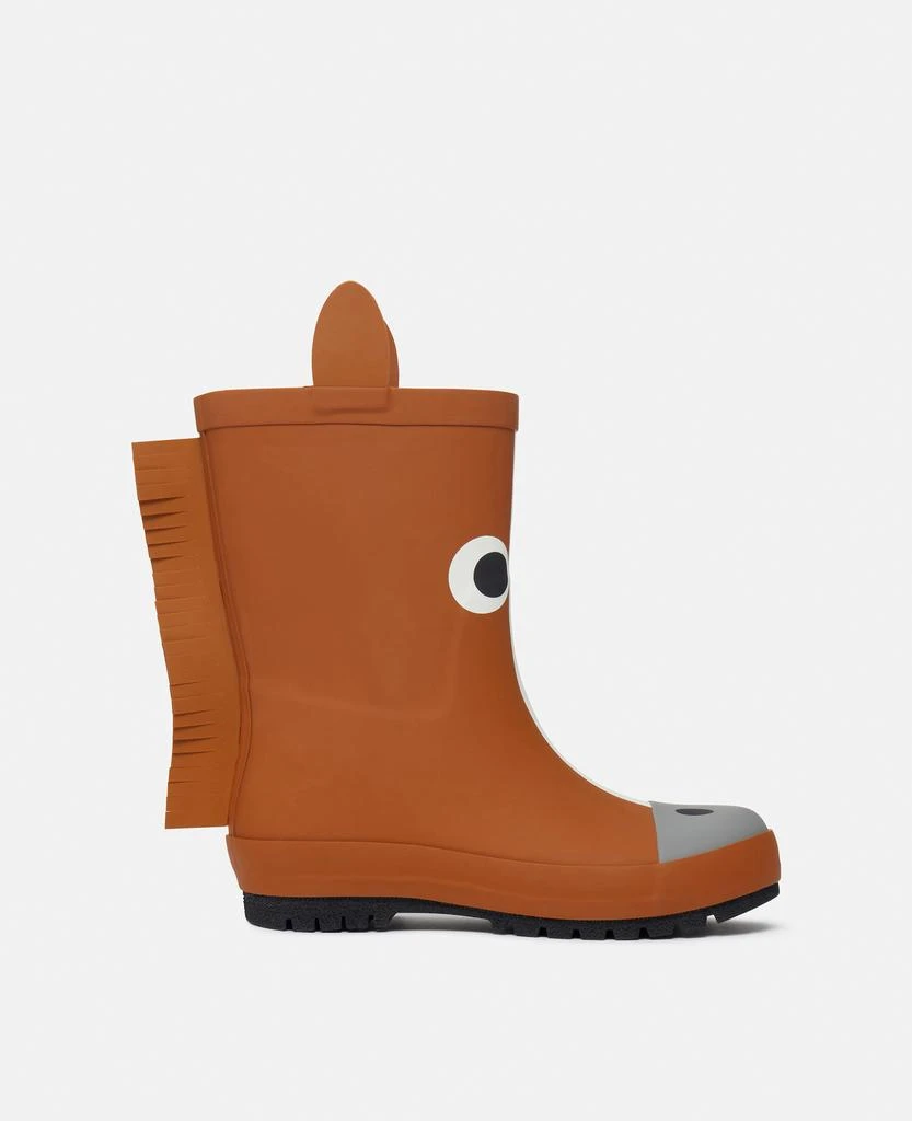 Stella McCartney Stella McCartney - Horse Graphic Wellies, Woman, Brown, Size: 30 1