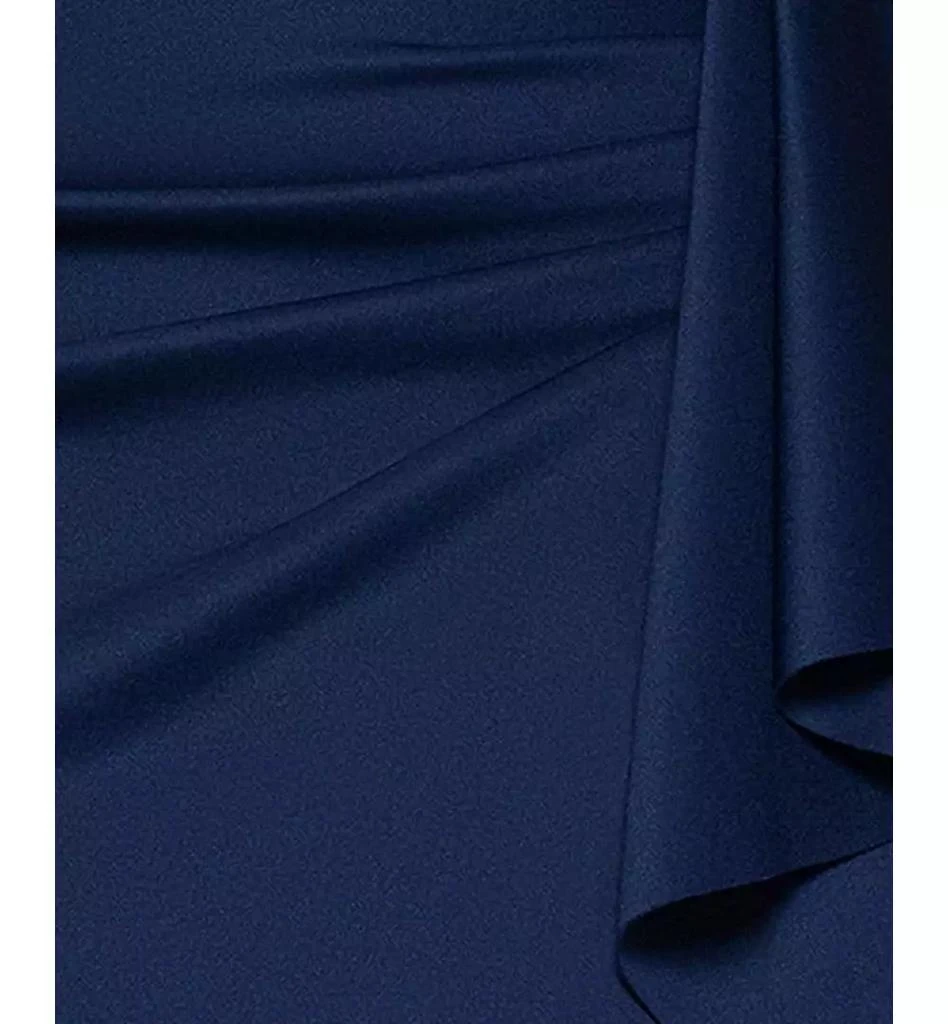 XSCAPE Plus Size Short-Sleeve Boat-Neck Draped Sheath Dress 5