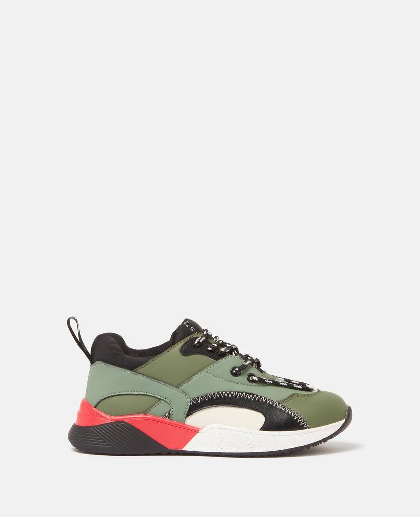 Stella McCartney Stella McCartney - Moniker Tape Lace-Up Trainers, Multicolour, Size: 33