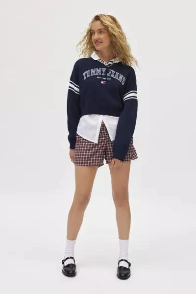 Tommy Hilfiger Tommy Jeans Varsity Crop V-Neck Sweater 2
