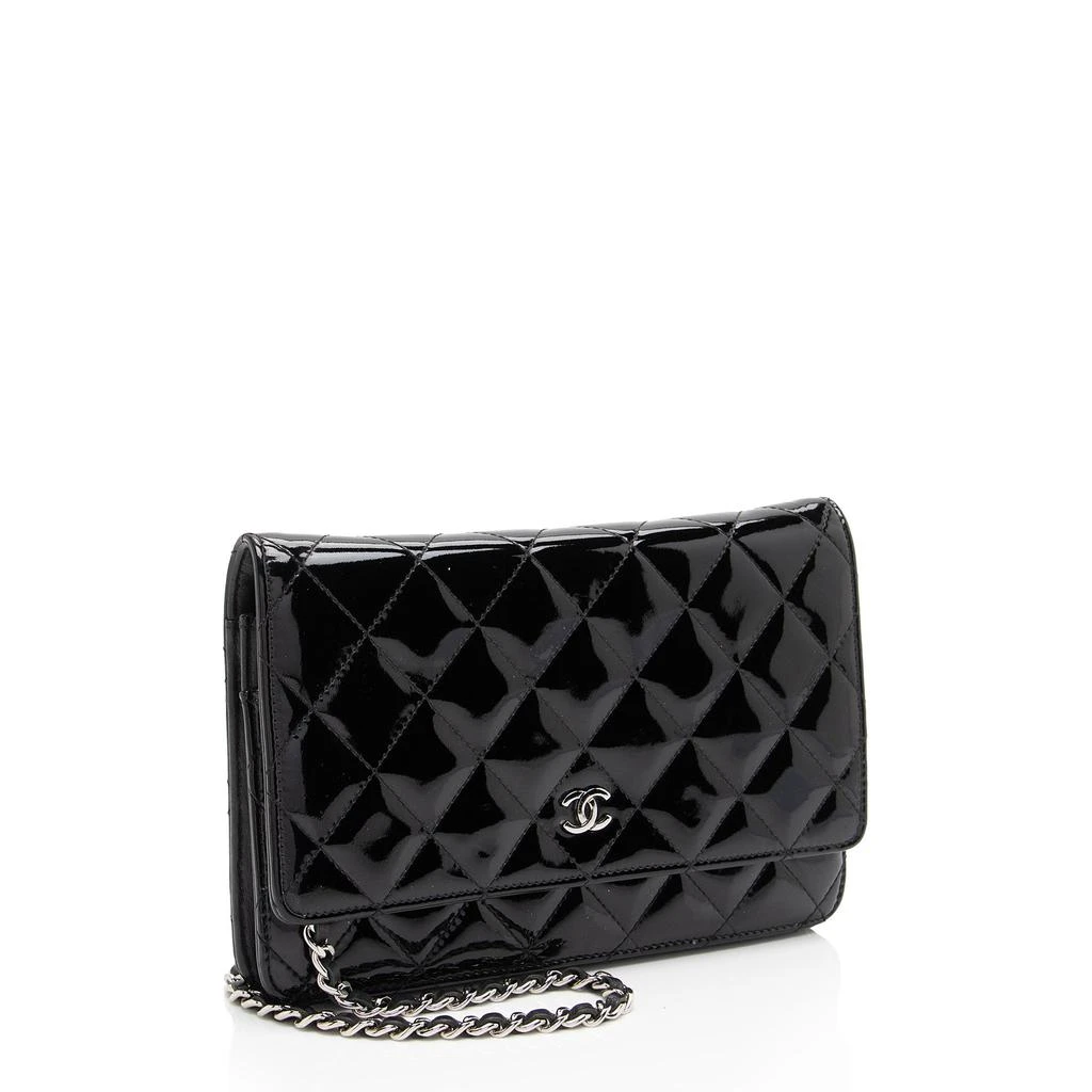 Chanel Patent Leather Classic Wallet on Chain 2