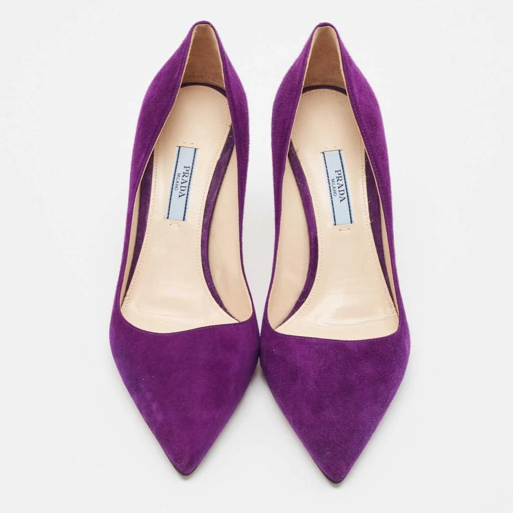 Prada Prada Purple Suede Pointed Toe Pumps Size 37 3