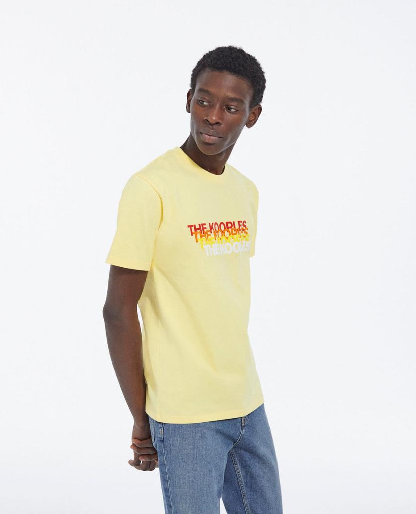 THE KOOPLES Yellow T-shirt & Contrasting The Kooples Logo