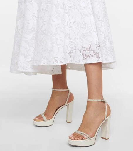 Gianvito Rossi Embellished leather platform sandals 4