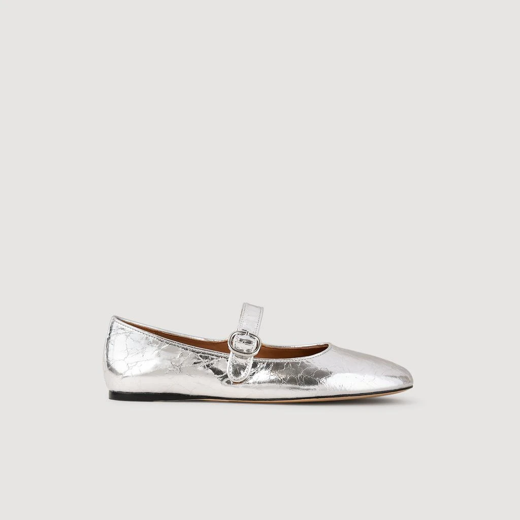 Sandro Shiny leather ballet flats 1