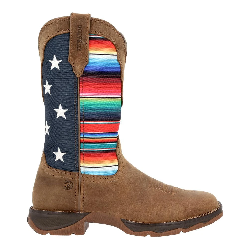 Durango Lady Rebel Southwestern Square Toe Cowboy Boots 1