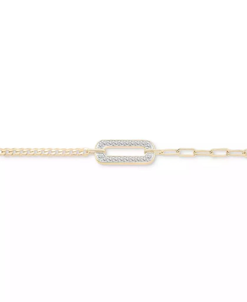 Audrey by Aurate Diamond Link Two-Chain Bracelet (3/4 ct. t.w.) in Gold Vermeil, Created for Macy's 3