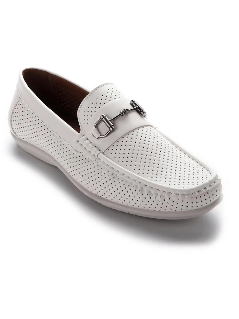 Aston Marc Mens Faux Leather Slip-On Loafers 1