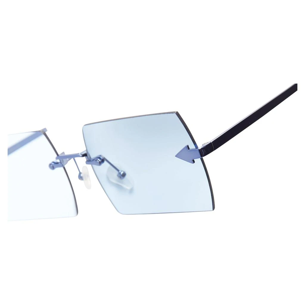 KAREN WALKER The Bird Arrow Side Handmade Tint Square Sunglasses 2