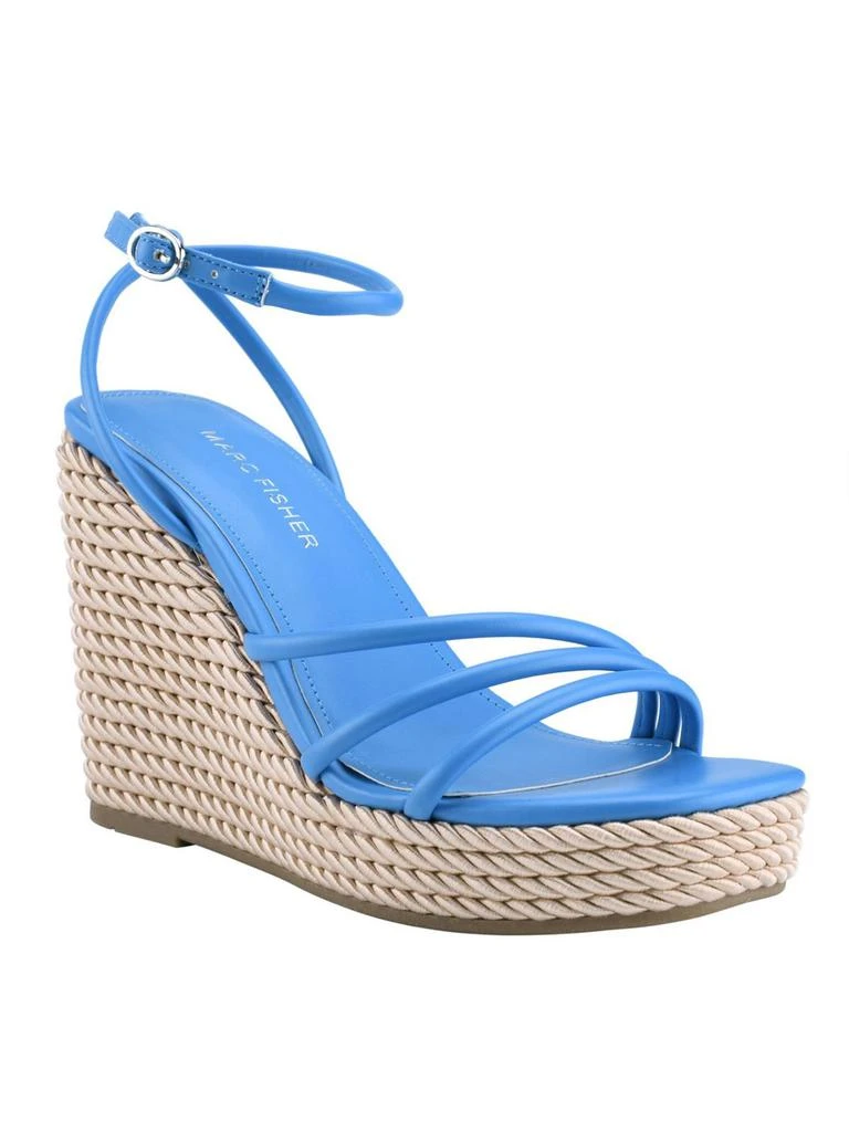 Marc Fisher Zeki Womens Woven Ankle Strap Wedge Heels 5