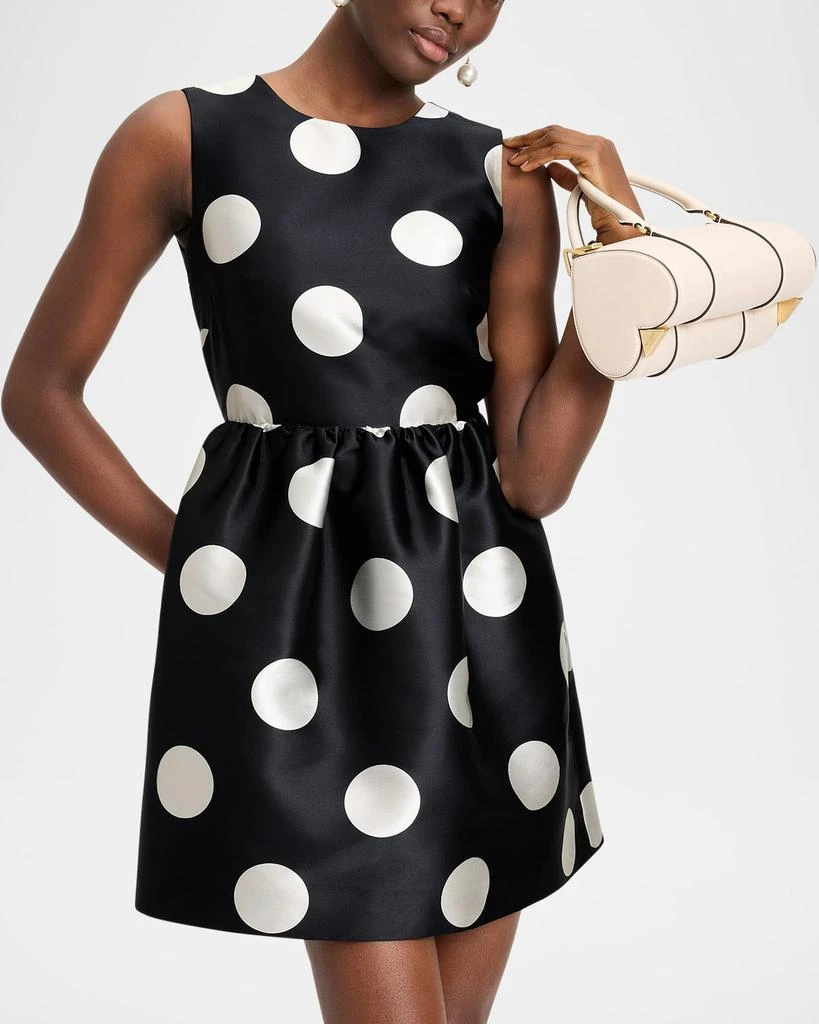 kate spade new york breezy dot cutout bow-back mini dress 2