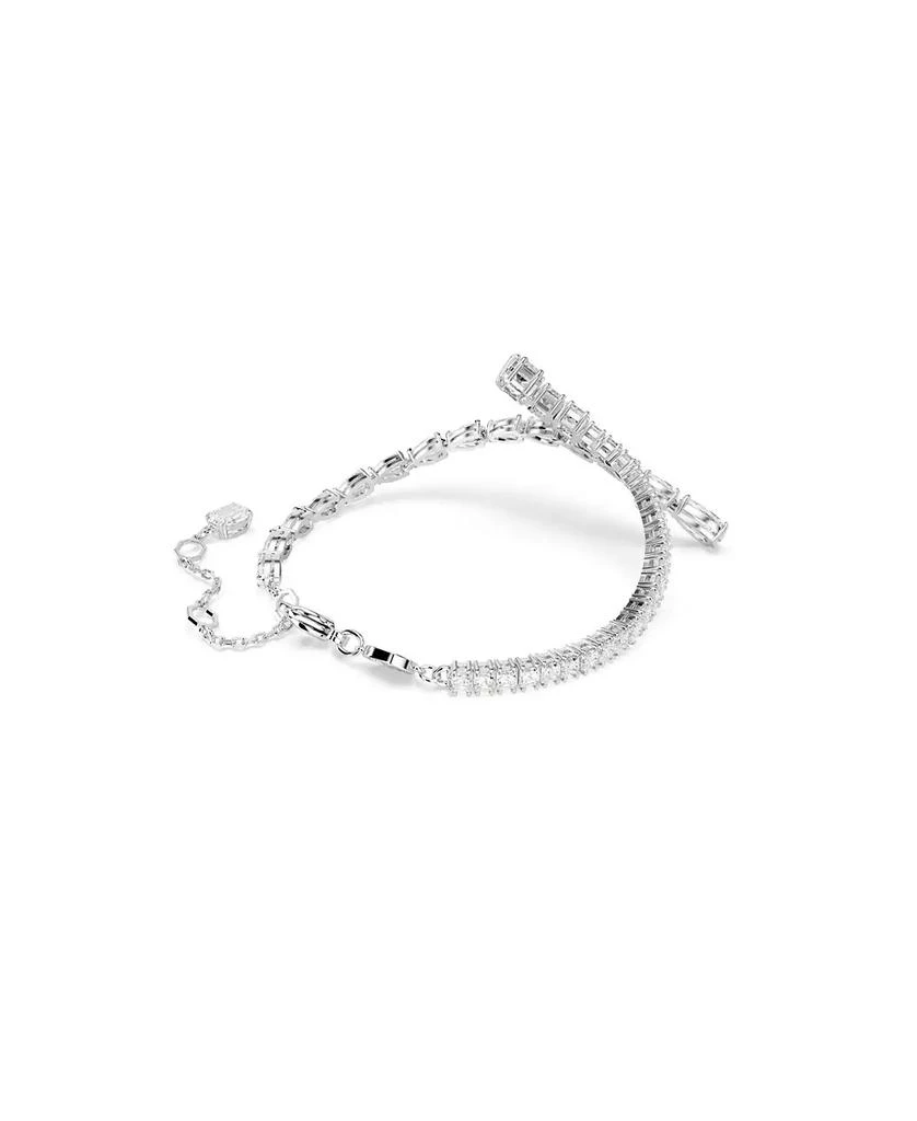Swarovski Matrix Mixed Cuts, White, Rhodium Plated Bracelet 4