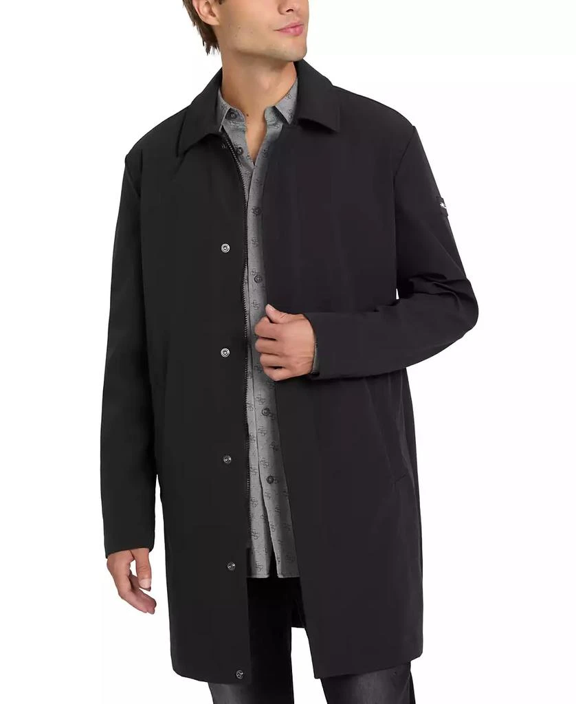 GUESS Men's Lightweight Water Resistant Ripstop Trench Coat 2