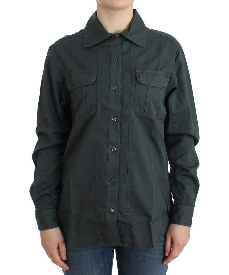 Cavalli Cavalli Women Dark  Button Down Shirt