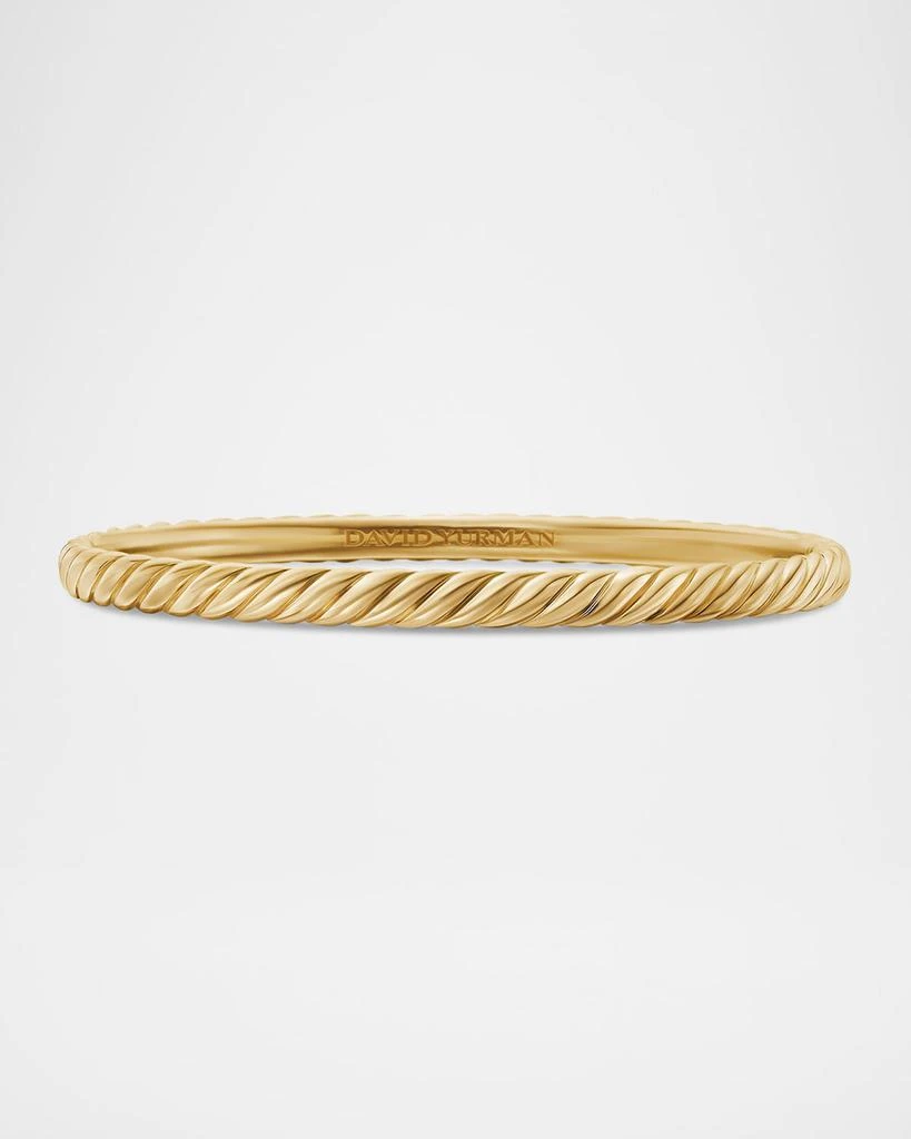 David Yurman Sculpted Cable Bracelet in 18K Gold, 4.5mm