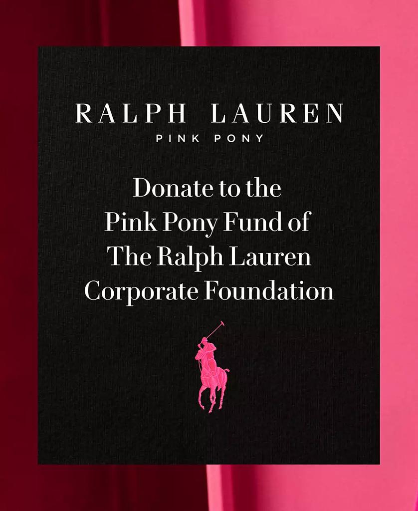 Ralph Lauren Women's Pink Pony Pull-On Sweatshirt