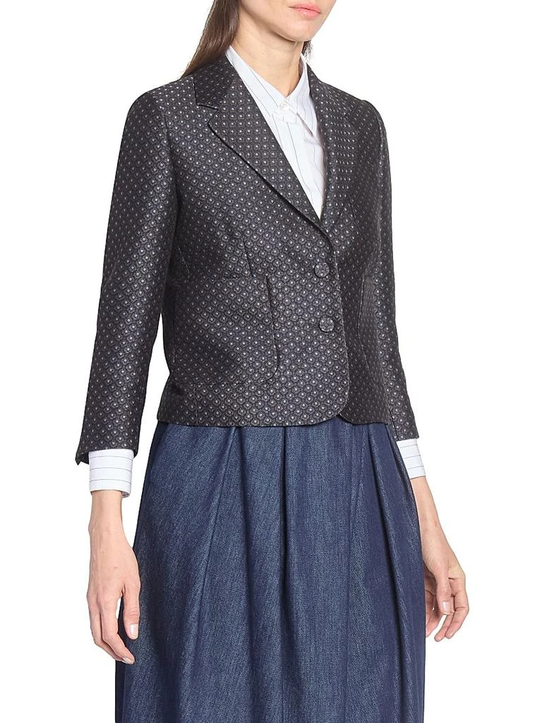 Dries Van Noten Printed Wool-Blend Jacquard Blazer 4