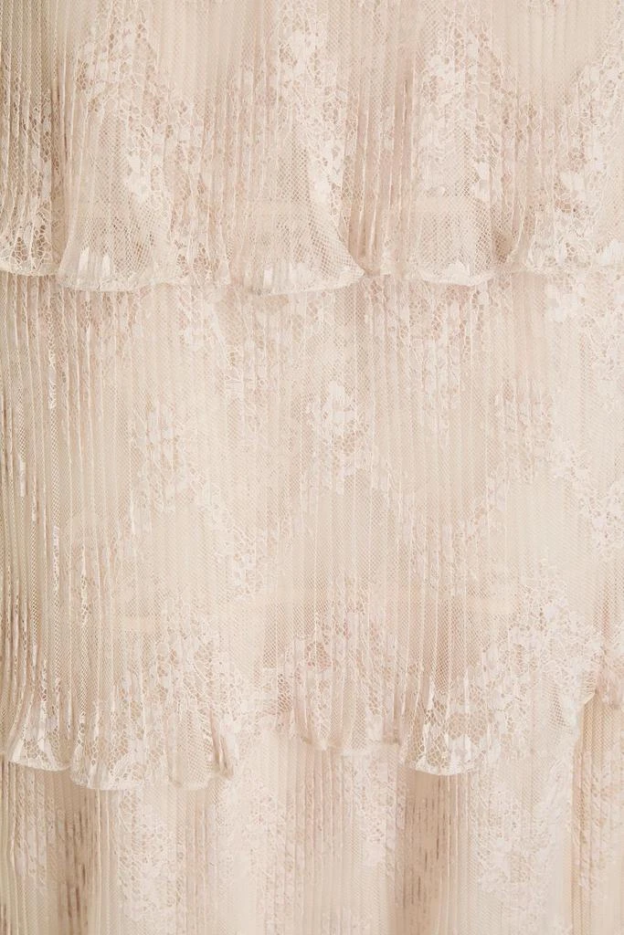 Zimmermann Tiered pleated lace midi skirt 4