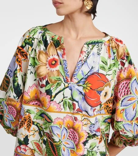 ETRO Floral cotton cropped top 4