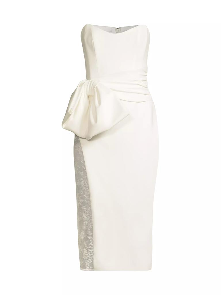 Katie May Natalie Bustier Lace Midi Dress