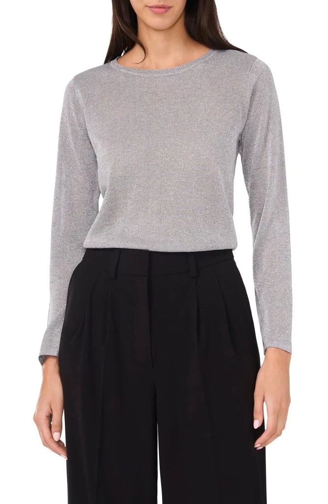 Halogen Metallic Crewneck Sweater 1