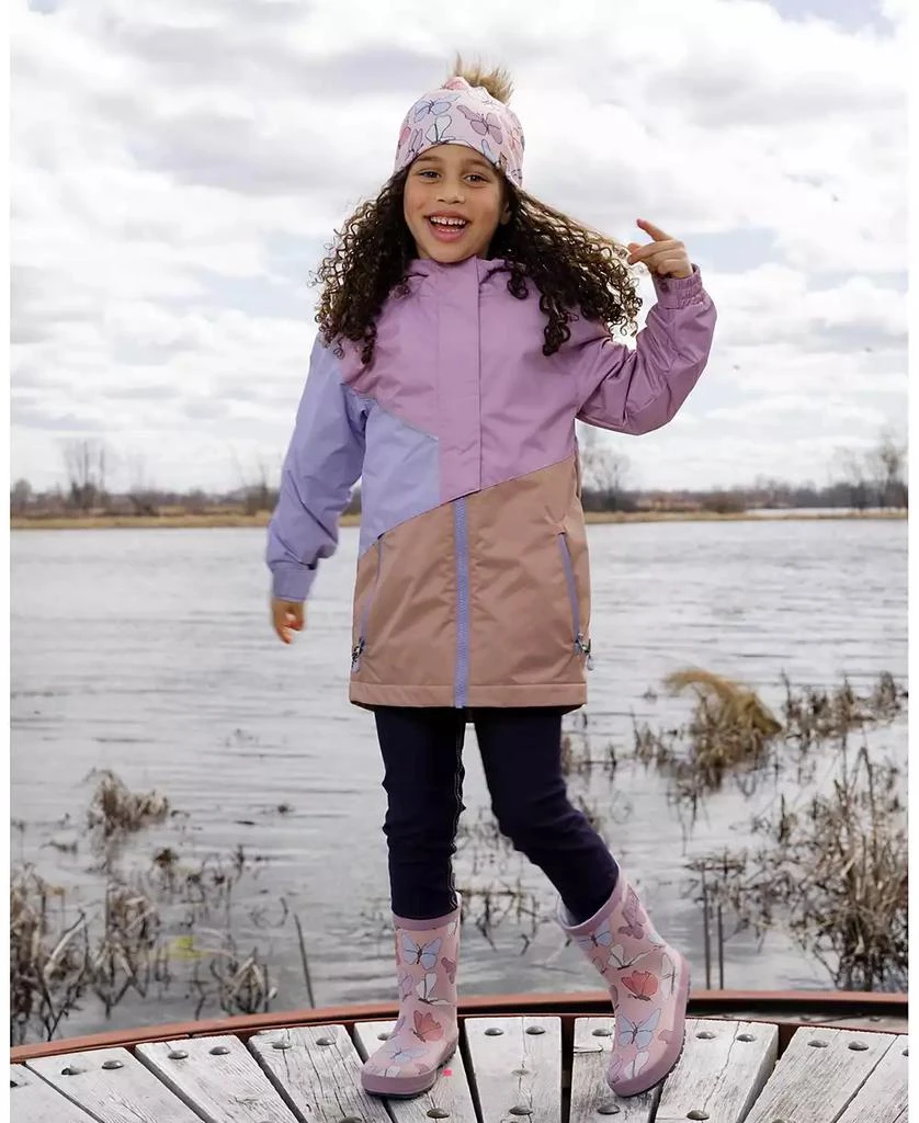 Deux par Deux Girl Mid-Season Jacket in Polyester Mauve - Toddler|Child 3