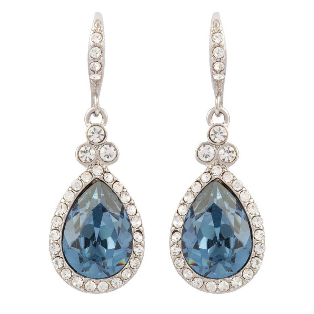 Susan Caplan Vintage 2000s givenchy faux sapphire earrings