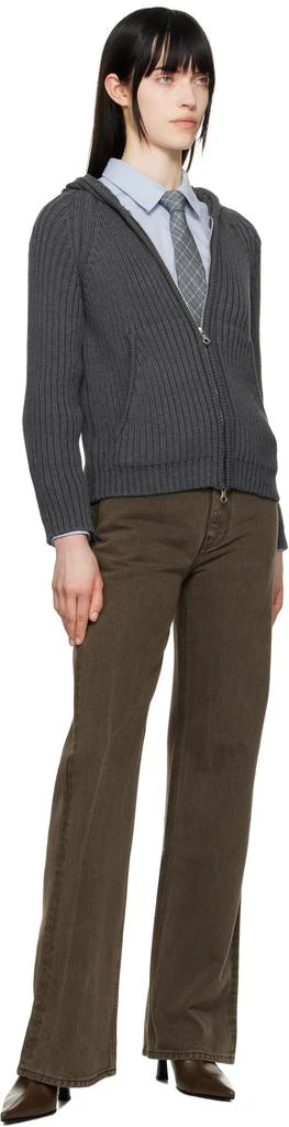 Our Legacy Brown Boot Cut Jeans 4