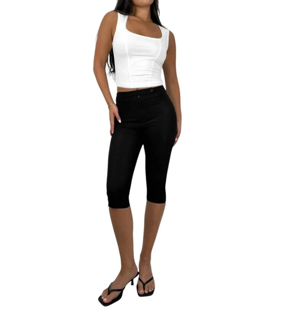 Et Clet Et Clet - High Rise Zipper Capri Pants 4