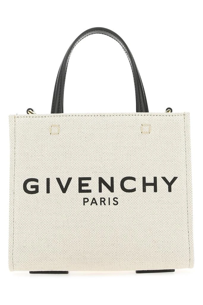 Givenchy Ivory canvas mini G-Tote handbag - Tote Bags - Free 