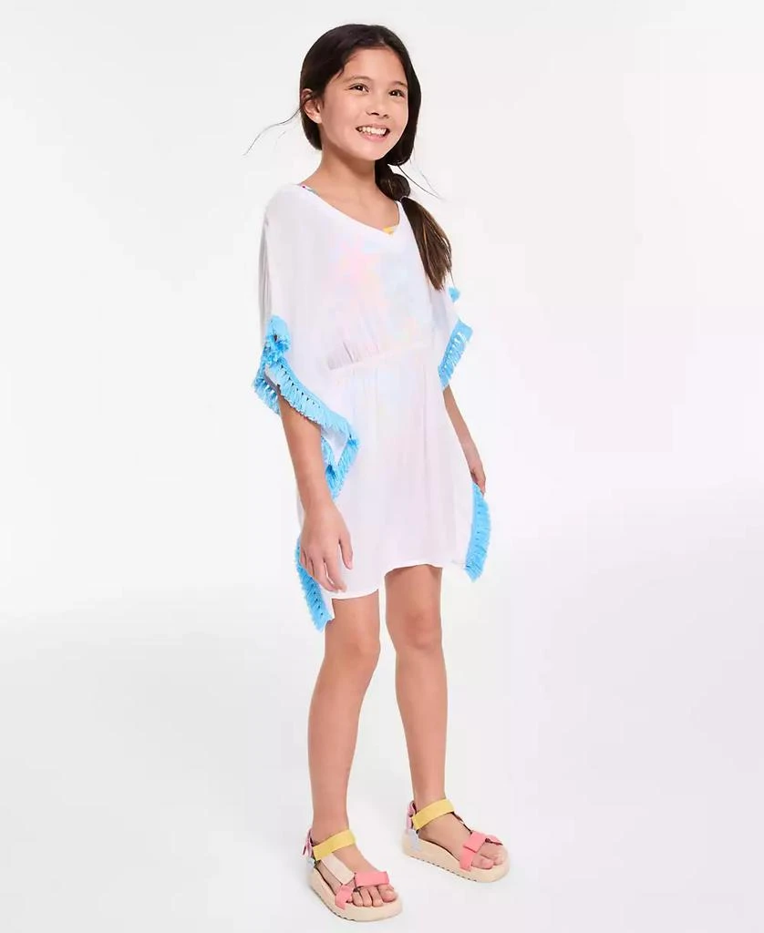 Breaking Waves Big Girls Fringe Kimono Cover-Up 5