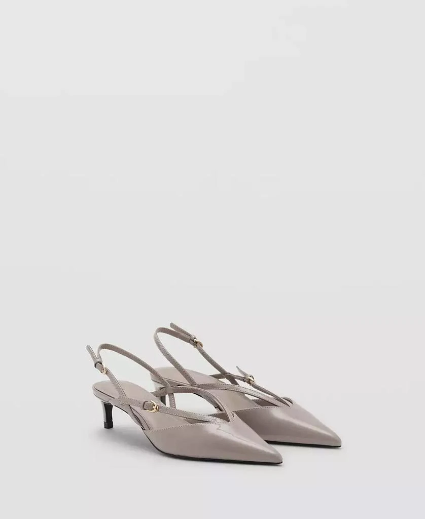 Mango Women
s Kitten-Heeled Strappy Shoes