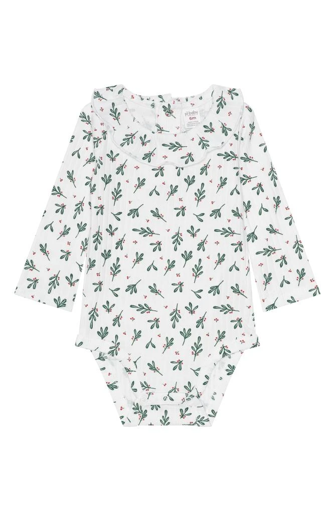 PL Baby by Petit Lem Festive Leaves Ruffle Bodysuit, Corduroy Pants, Socks 
Headband Set 4