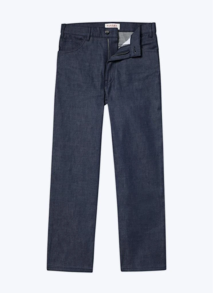 预计3周后发货 Fursac Pantalon Flare En Toile De Coton Denim - Indigo - Homme 4