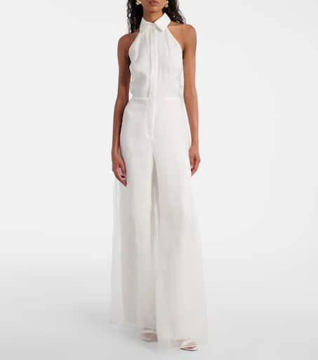 Max Mara Bridal Tunca semi-sheer silk jumpsuit 2