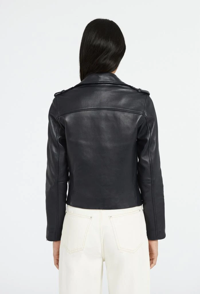 Claudie Pierlot Blouson Cuir - Cuzia - Marine 4