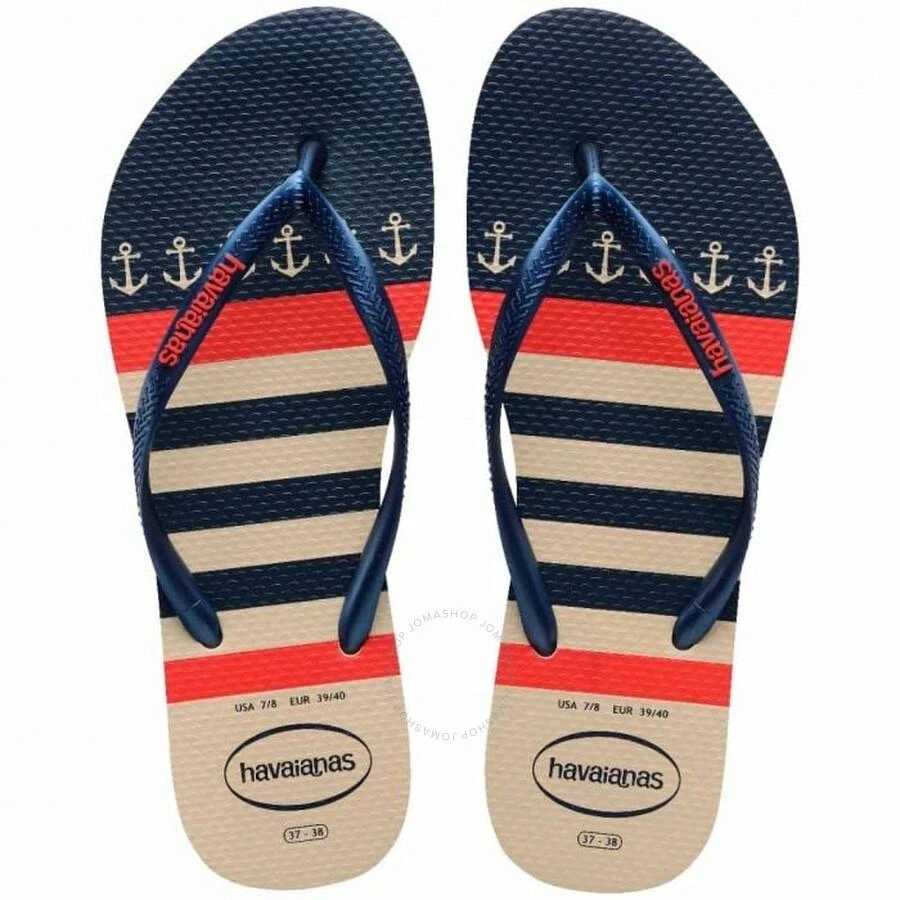 Havaianas Havaianas Nautical Slim Stripe Flip Flops, Brand Size 39/40 (US Size 9/10) 3
