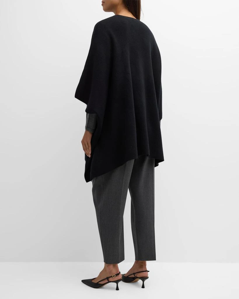 Sofia Cashmere Cashmere Double Knit Cape 3