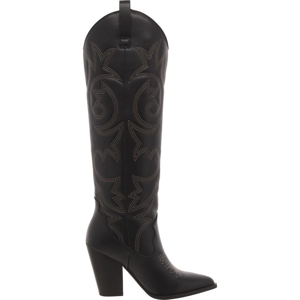 Steve Madden Lincoln Womens Faux Leather Block Heel Knee-High Boots 2