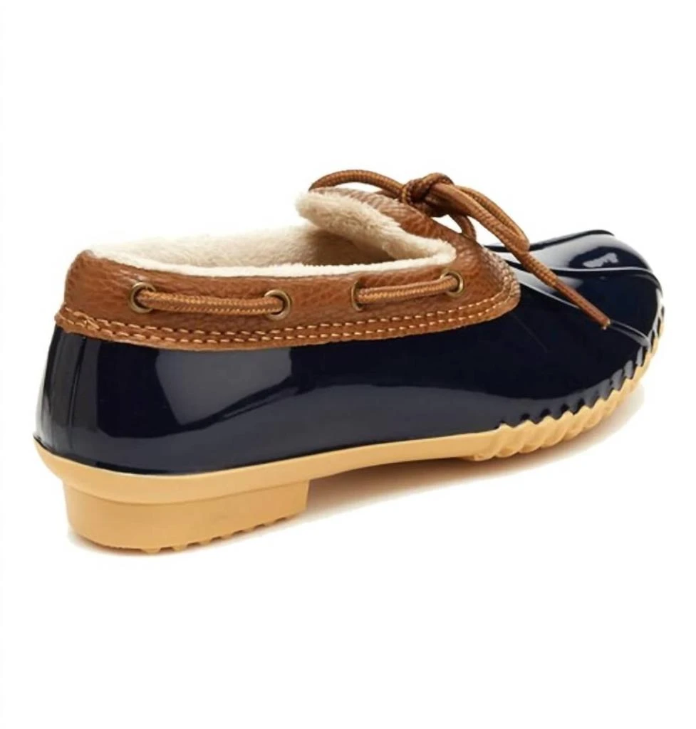 JBU by Jambu Women's Woodbury Waterproof Duck Boot In Navy/tan 3