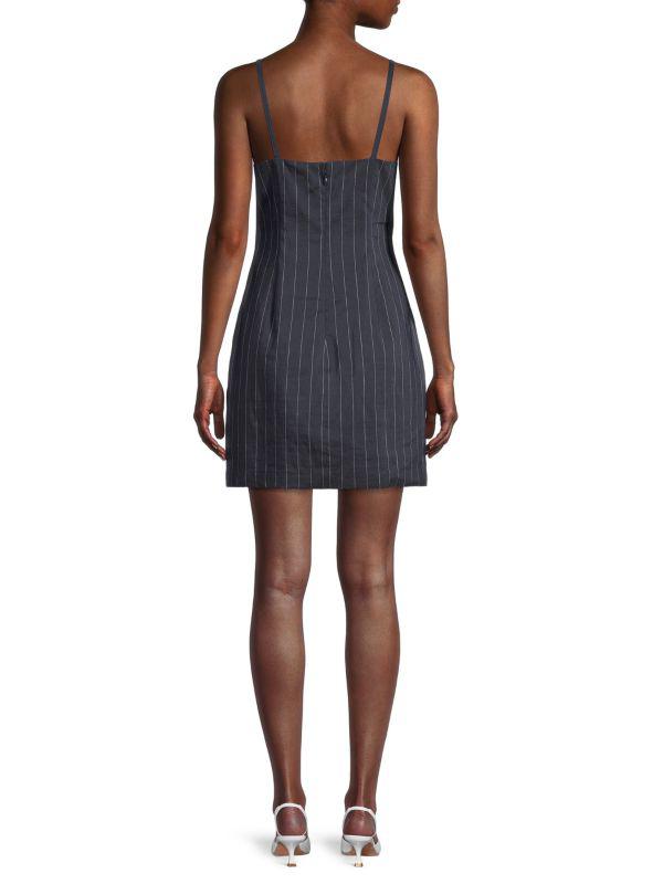 Theory Striped Slip Dress