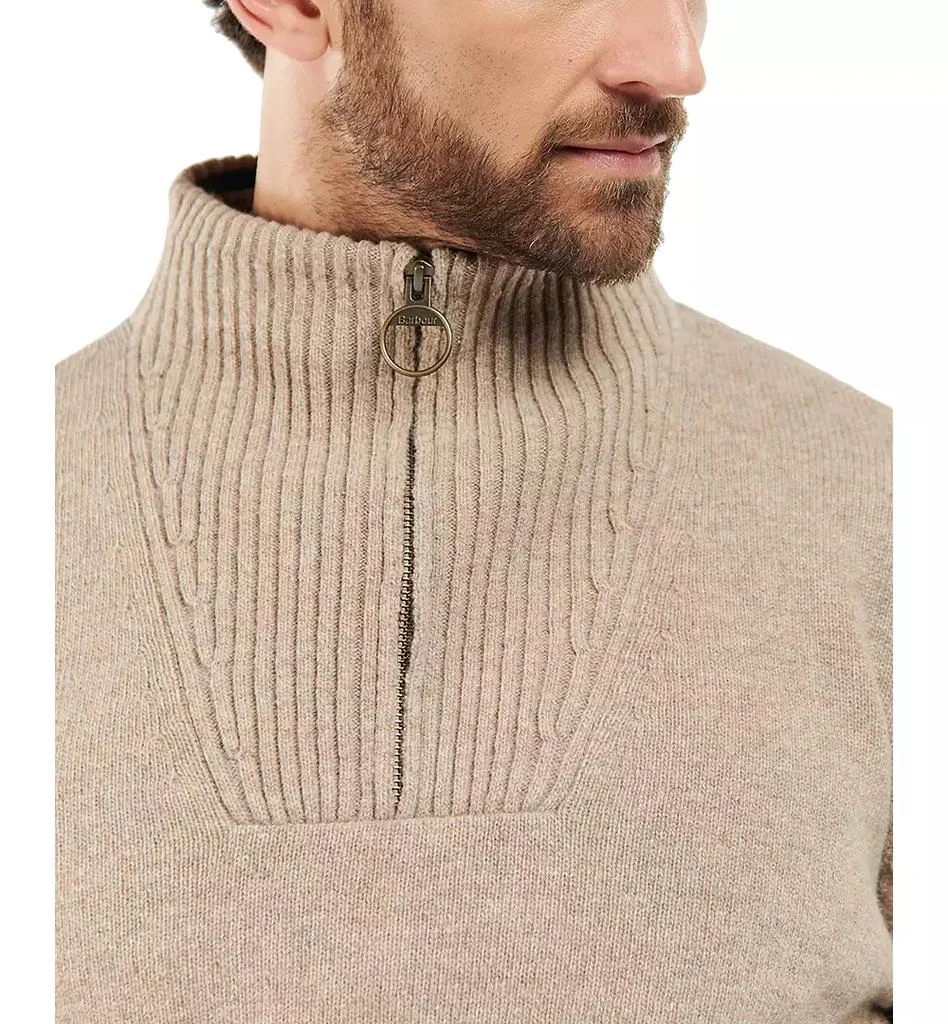 Barbour Men's Nelson Essential Wool Quarter Zip Sweater 3
