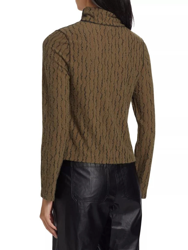 If Only Studio Textured Wave Turtleneck Top 5