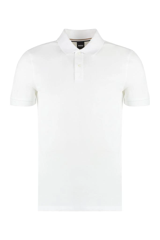Hugo Boss Boss Hugo Boss Pallas Embroidered Straight Hem Polo Shirt 1