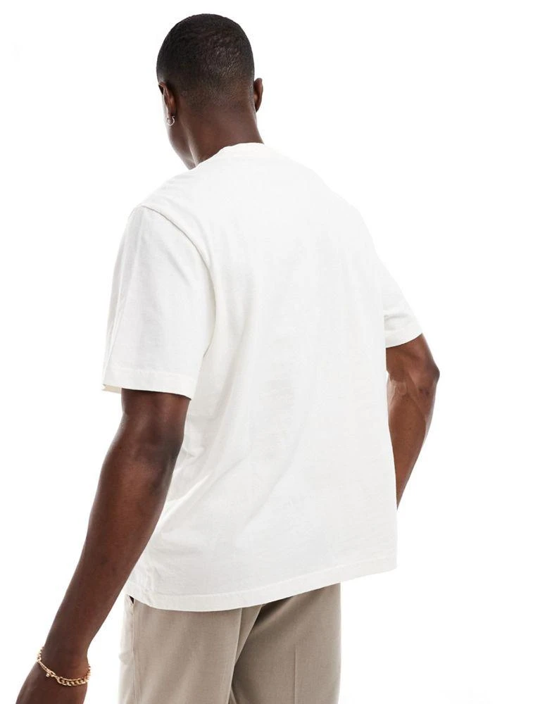 Abercrombie & Fitch Abercrombie & Fitch Williams F1 print t-shirt relaxed fit in white 4