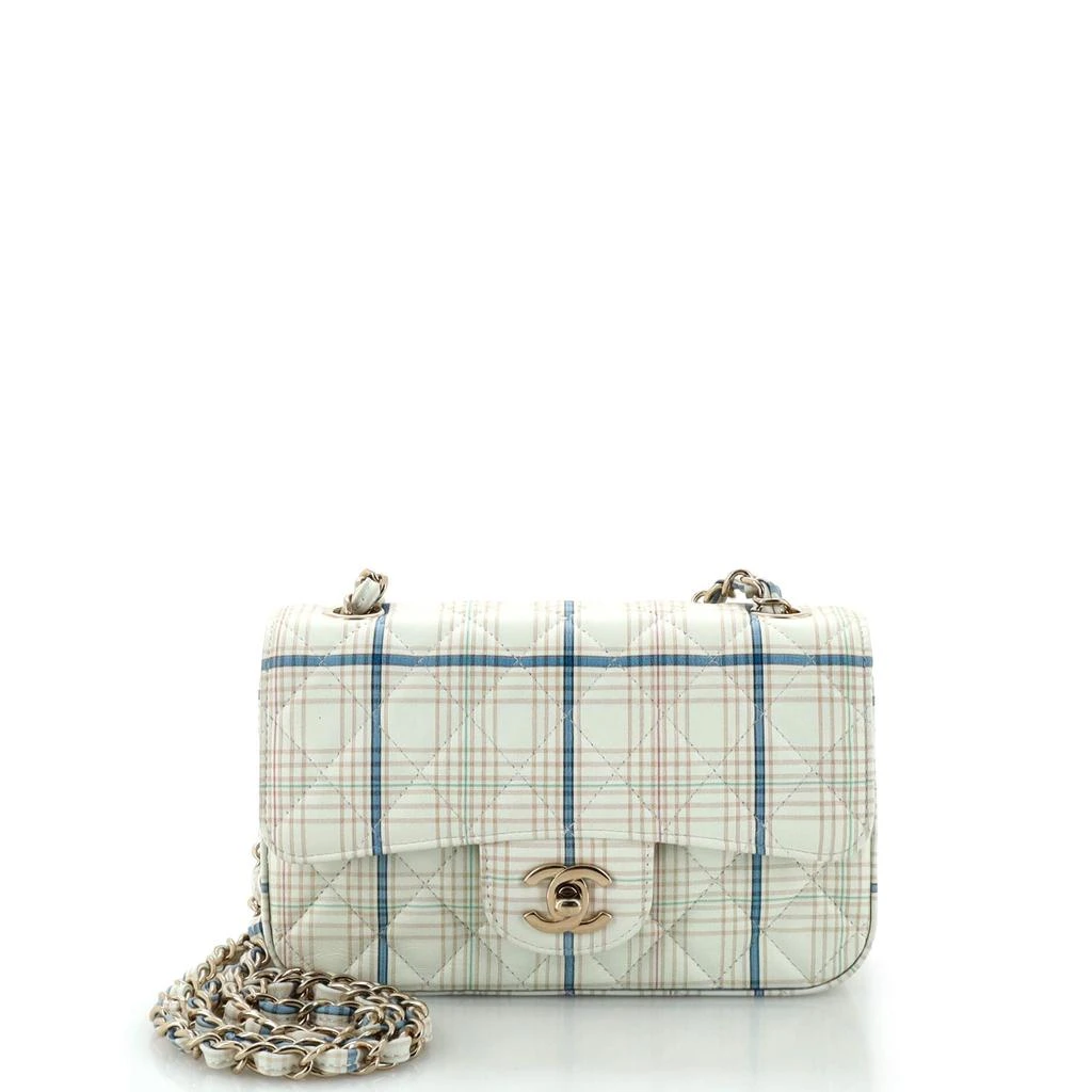 Chanel Classic Single Flap Bag Quilted Printed Calfskin Mini 1