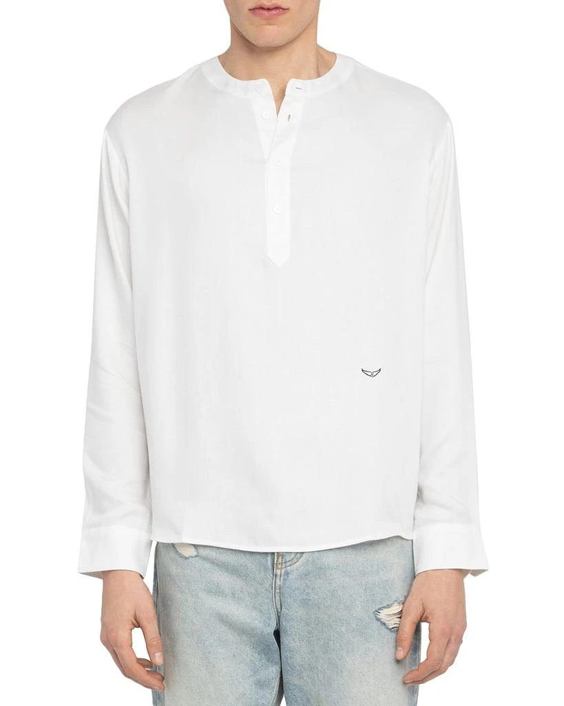 ZADIG & VOLTAIRE Sora Half Button Tunic 1