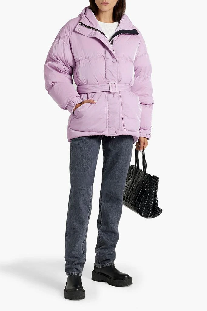 IENKI IENKI Michlin belted quilted shell hooded down jacket 2