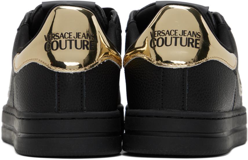 Versace Black V-Emblem Court 88 Sneakers